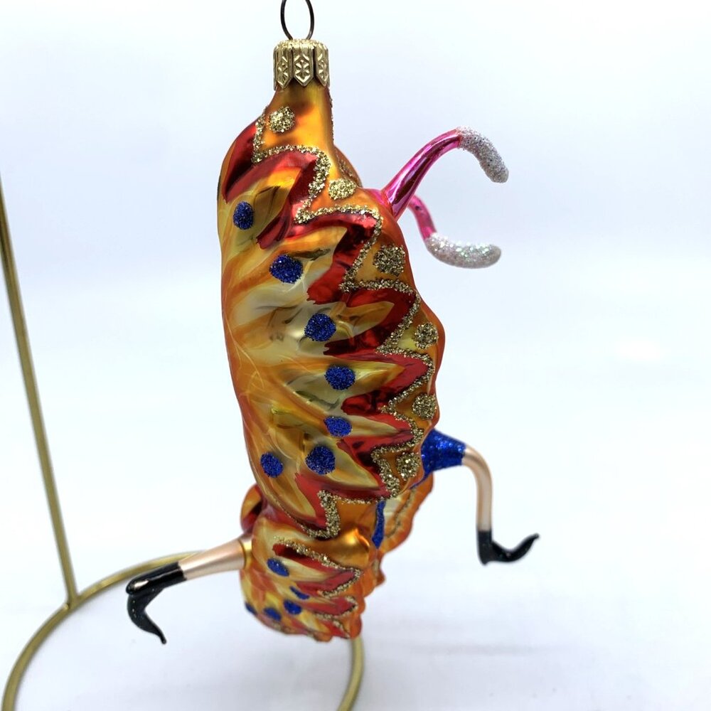 Vintage Whitehurst 6" Art Glass Butterfly Lady Dancer Cocoon Ornament Handblown - Picture 10 of 13